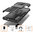 Dual Layer Rugged Tough Case & Stand for Samsung Galaxy A70 - Black